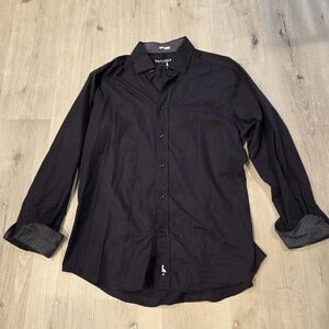 Tailorbyrd Long Sleeve Woven Dress Shirt Size XL 100% Cotton